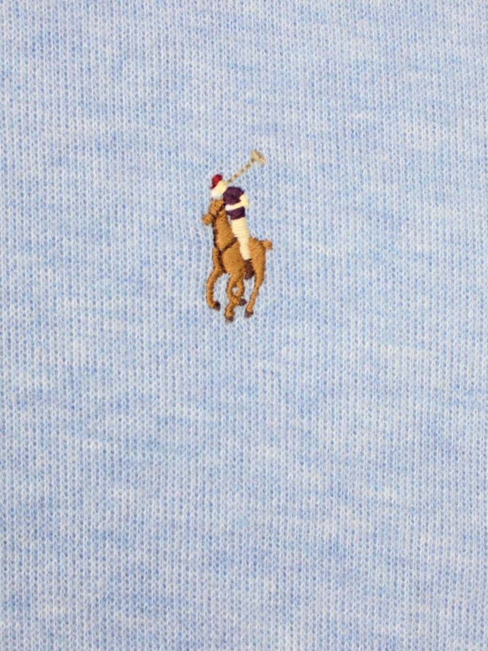 POLO Ralph Lauren Sweatshirt NWT Mens 2XLT Blue Estate Rib Flesh Pony 1/4 Zip - Picture 4 of 14